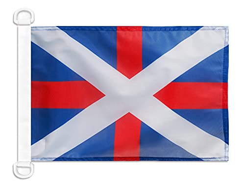 AZ FLAG - Georgia Naval Ensign Nautical Flag - 18'' x 12'' - For Outdoor and Boat - Georgian War Banner Knitted Polyester with Two Plastic Rings - Vivid Colors - 12x18 in - 45x30 Cm — image 1