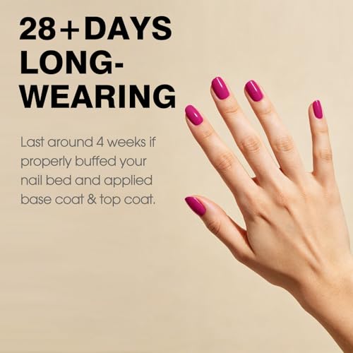 Image of CANNI 9ml Dark Hot Pink Gel Nail Polish, High Gloss UV LED Soak Off Gel