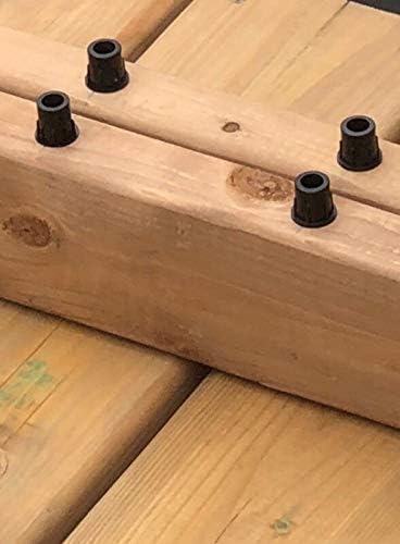 Miniatura 5 de FENCE & DECK RITE Conectores balaustres para balaustres de " OD Metal Polipropileno Negro. (50)