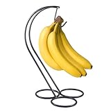 Banana Hanger, Banana Holder, Banana Stand, Grape Hanger Black (Black 1)