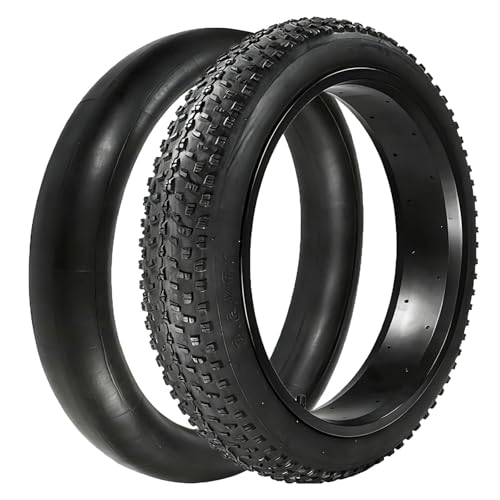 Neumáticos Fat Bike 20x3.0, Kit de Repuesto para Bicicleta Eléctrica, Llantas de Goma Plegables Antipinchazos para E-Bike Beach Cruiser