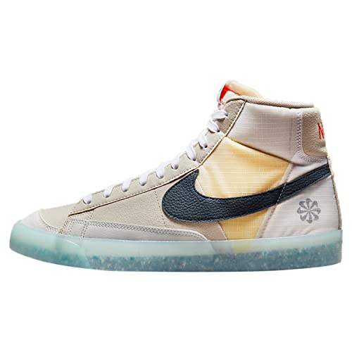 Molto confortevole Nike Blazer Mid \'77 Uomo Stile: Dh4505, Crem Ii/Armeria Blu marino-arancio, 43 EU