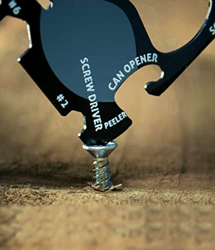 Wallet Ninja Multitool Card – 18 In 1 Credit Card Size Multi-Tool For Quick Repairs, Edc Survival Gear, Bottle Opener, Camping – Cool Gadget And Stocking Stuffer – Black (3) #TOP5