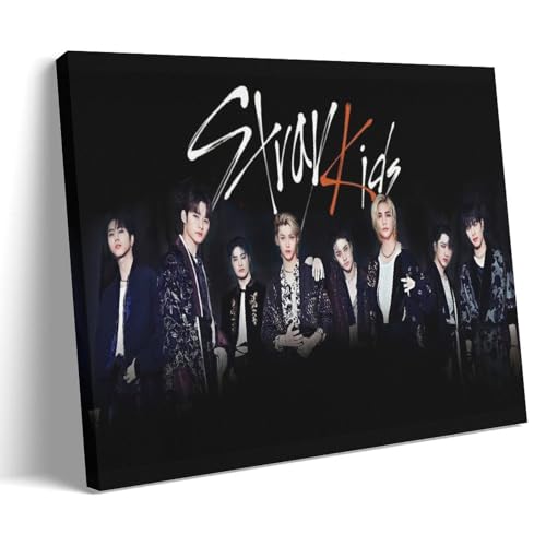 Pollmn Stray Poster Kids Skz Poster Kpop Music Posters for Room Aesthetic Canvas Wall Art Bedroom Decor12x18inch(30x45cm)