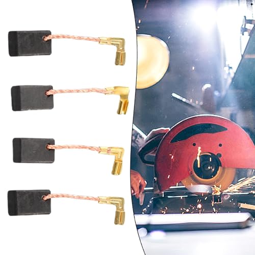 4 cepillos de carbono compatibles con CB459 CB460 GA4530 GA4534 GA5030 GA5034 JS1000 JS1601 PJ7000 TM3000C piezas de repuesto para amoladoras angulares y herramientas eléctricas, material de carbono y - imagen 4