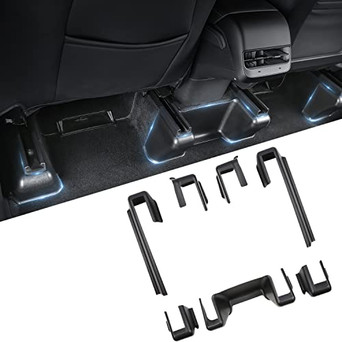 Fitallus Fit Tesla Model Y Seat Slide Rail Pad Cover Seat Rail Anti-Kick Corner Guard 2023 2022 2021 2020 Tesla Model Y Accessories Car Interior Flocking Protector (7 Pcs) #TOP2
