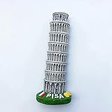  Weekino Tour penchée de Pise Italie Aimant de réfrigérateur 3D Verre en Crystal Touristique Ville Voyage Souvenir Autocollant de réfrigérateur Collection