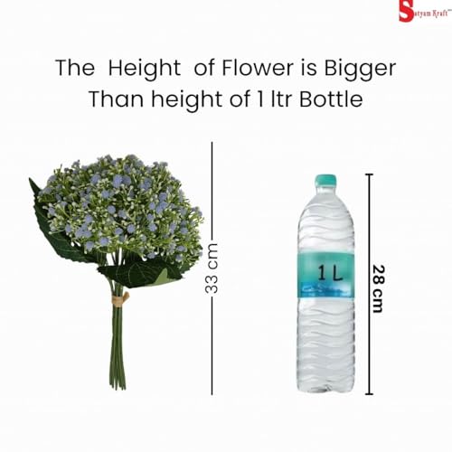 Image of SATYAM KRAFT Pcs Bunch Artificial Dahlia Flowers - 7-Stem Faux Floral Bouquet for Home & Office Decor, Wedding, Party Decoration,Realistic Fabric Flower Arrangement (1, White)