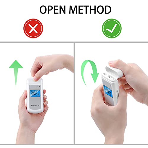 Image of High Precision Ketone Breath Meter Professional Rechargeable Home Ketosis Meter - Ketone Breath Monitor Analyzer with 10 Mouthpieces | Ketosis Breath Tester for Tracking Your Ketones