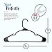 Hangorize Plastic Hangers - 24-Pack Black Standard-Size Clothes Hangers with Notches - Closet Organization Essentials for Home, Apartment, Dorm