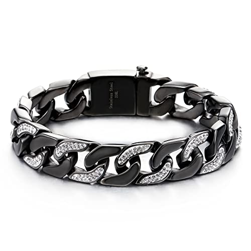 Pulsera de cadena de acero inoxidable para hombre miniatura 1
