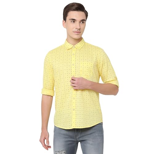 Image of Pepe Jeans Men's Casual Shirt | Trendy Printed Shirt for Men| Regular Fit | Full Sleeve | Available in Plus Size, Cotton