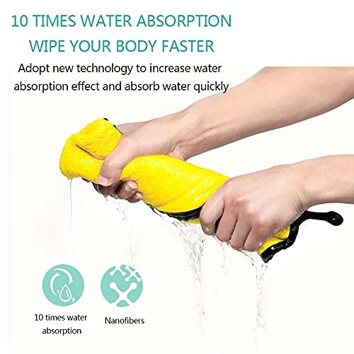 KUTKUT Microfiber Towel for Puppies Kittens Dog & Cats, Super Absorbent Quick-Drying Soft Lint Free Small Bath Towel for Pets (Pack of 4, 30 * 30cm) 1