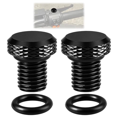 M10 CNC Tapa Ciegos para Motocicleta Tapones Espejo Moto Aluminio Tapones Retrovisores 2 piezas Cubretornillos Espejo Moto Aluminio Protectores Rosca Cubierta de Retrovisores Tapas en Sentido Horario