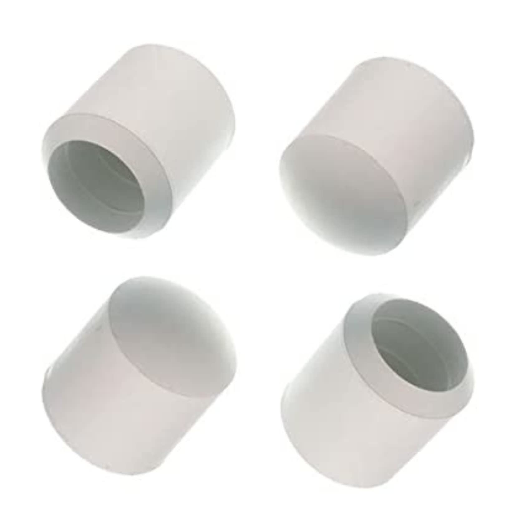 Concept4u4 x 19mm Chair Rubber Ferrule 3/4" White Anti-slip Furniture Feet Caps Chair Leg End Rubber Tips Floor Protector Ideal for Tables, Chairs & Furniture