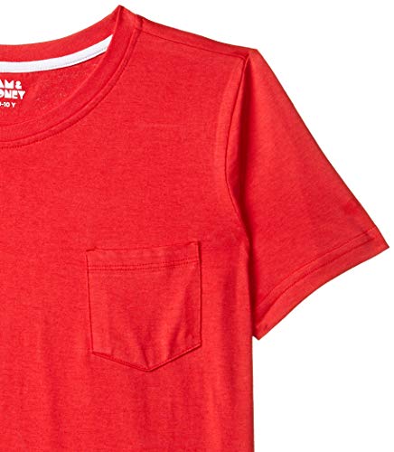 Image of Amazon Brand - Jam & Honey Boys T-Shirt (Pack of 2) - Soft and Comfortable, Round Neck, Print Pattern, 100% Cotton Material