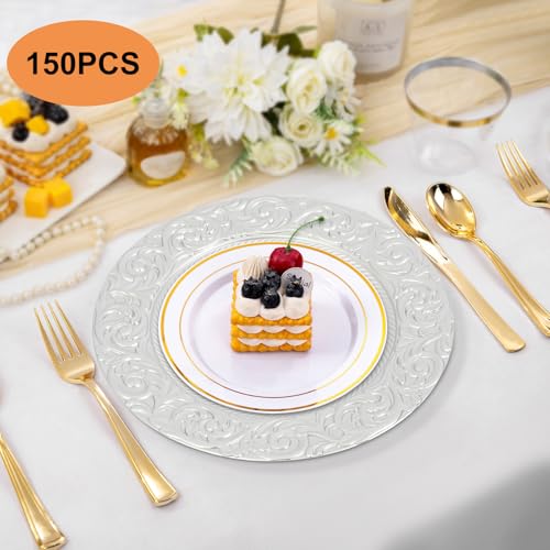 Platos Cargadores Redondos de Lujo 12.99 in Pack 150 miniatura 4