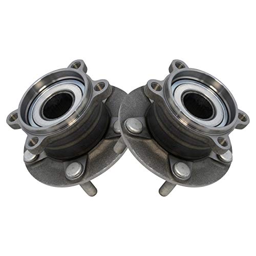 Image of TRQ Rear Driver and Passenger Side Wheel Bearing and Hub Assembly Set 2 Piece Compatible with 2013-2021 Mazda CX-5 AWD 2022-2023 CX-5