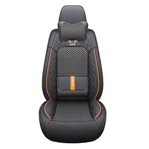 Karstry Autositzbezüge komplettes Set Universal in Stylish Design, Schonbezüge für Vordersitze und Rückbank, Auto Sitzbezüge Airbag Kompatibel, Premium Wasserdicht Sitzbezug, Grau