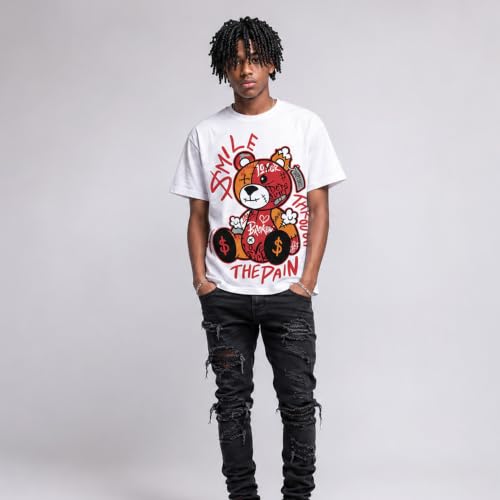 Image of DopeSkill Graphic Tee Streetwear Hip Hop Hypebeast Street Style Unisex T-Shirt Sneaker Colour Matching Shirts Cute Graphic