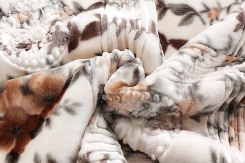 Image of Nestl Korean Mink Blanket King Size - 12 Lbs Velvet Fleece Korean Blanket - 2 Ply Warm & Thick Winter Blanket - Wrinkle & Fade Resistant - 87 x 94 Inches (Beige)
