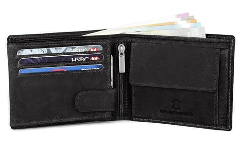 Image of WildHorn RFID Protected Leather Wallet for Men, Brown