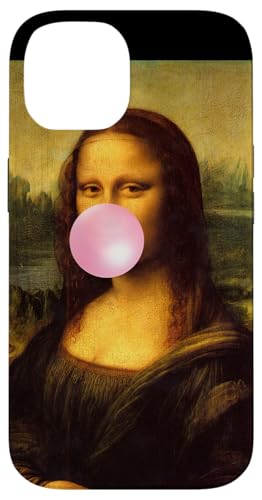 Enjoy Wear Sarcastic French Mona Lisa Chewing Bubble Gum Fun X}zP[X iPhone 14 p