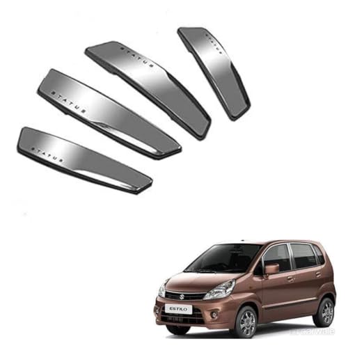 Image of Autokaar Status Car Door Edge Guard Scratch Protector Silver Universal for Maruti Suzuki Alto /Swift /Grand Vitara /Brezza /Fronx /Dzire /Jimny /Esteem /K10