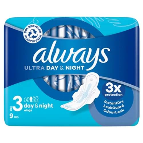 Always Ultra Day, Nacht mit Flügeln, Größe 3, 9 Stück