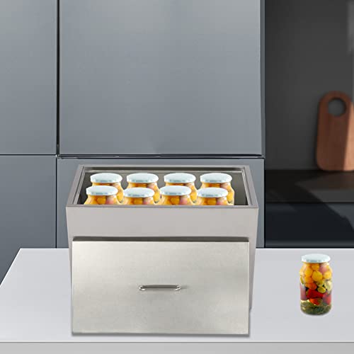 Water Bath Canner, 50L/13.2gal Stainless Steel Canning Pot with 2 Canning Racks and Lid Stove Top Canner Pot