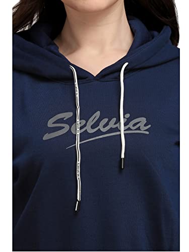 Image of Selvia Women's Cotton Blend Hooded Sweatshirt