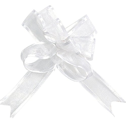 Générique 5 Mini Noeud Organdi Blanc