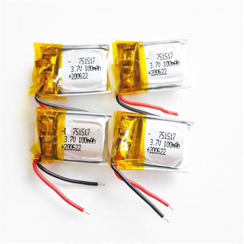Batería de repuesto 751517 3.7V 100mAh para solucionar la falta de autonomía en micro aparatos