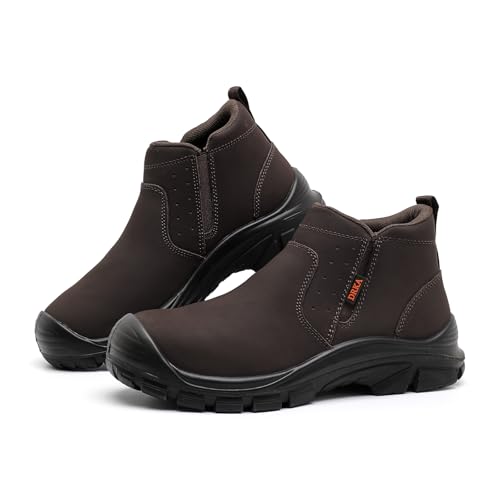 DRKA Men's Steel Toe Chelsea Boots