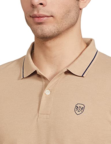 Image of Max Men's Polycotton Half Sleeves Regular Fit Solid Polo T-Shirt