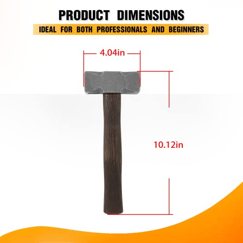 Sixcow 2.2BDZFXCZ-US-1 Blacksmith 2.2Lb Handmade Square Forge Hammer thumb #5