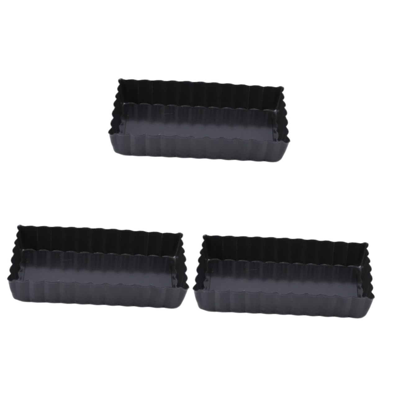 Mikinona 3pcs Aluminum Alloy Non-stick Bread Baking for Toast and Loaf Removable Bottom for Easy Baking and Cleaning and Heavyweight Design for Long-term Use