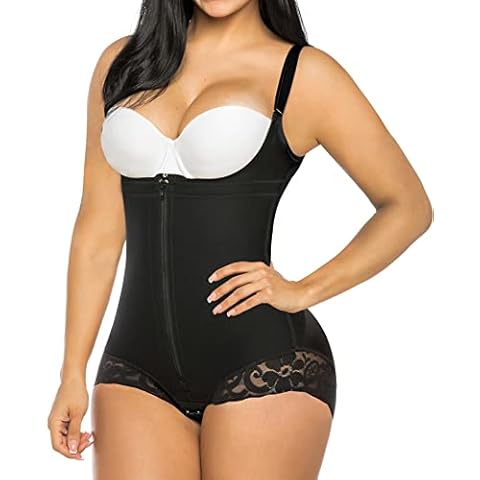Body Reductor Mujer Shapewear Bodysuit Busto Abierto Faja Reductora Colombiana Moldeadora Negro Cover