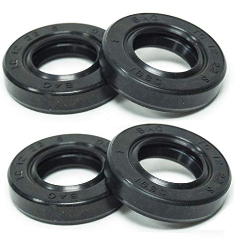 Hippotech Pack of 4 Oil Seals Fits for Stihl Brushcutters FS85 FS120 FS80 FS90