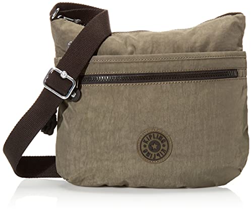 Kipling Alça transversal Arto feminina, alça de ombro ajustável, fecho de zíper, Musgo verde, 11.25' L X 10.25' H X 1.5' D