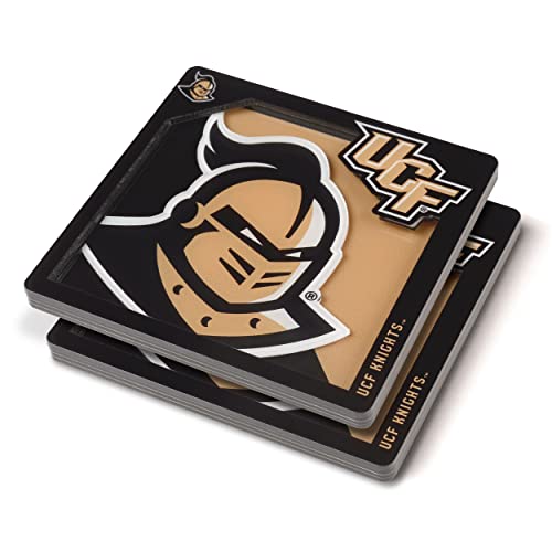 YouTheFan NCAA Central Florida Knights 3D Logo Series Drink Coasters
