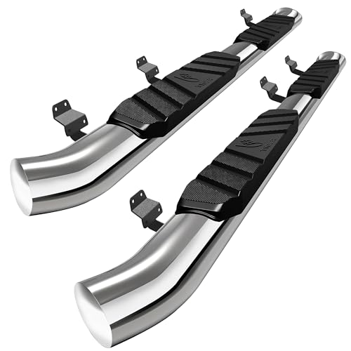 Image of Tyger Auto 3.5 inch Rider Running Boards Compatible with 2015-2026 Ford F-150; 2022-2026 F-150 Lightning; 2017-2026 F-250 F-350 SD | Supercrew Cab | TG-SS2F35057 | Side Step Rail Nerf Bars