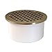 Jones Stephens Corp - 4 Drain Base With 4-1/2 Od Nb Strainer