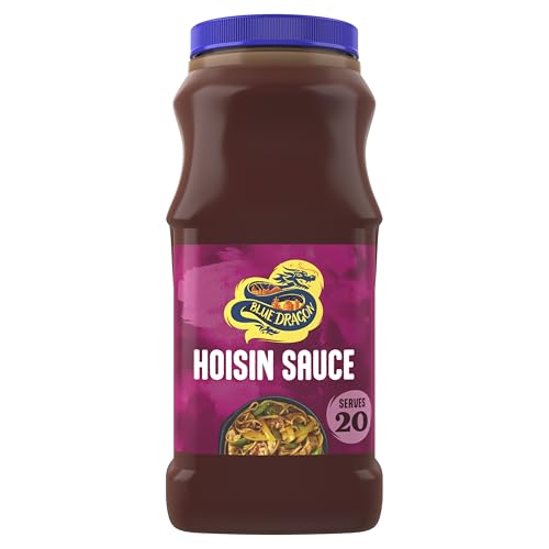 Blue Dragon - Salsa HOISIN, Salsa de Habas de Soja, Sésamo, Ajo y Especias, Condimento ideal para Comidas - 1 litro