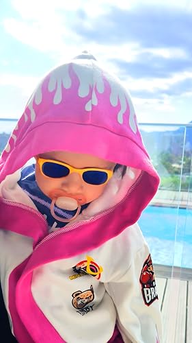 Image of Baby Hooded Bathrobe 100% Cotton Soft & Absorbent Unisex Bathrobe for Boys & Girls Sizes 12-24M