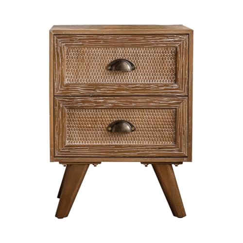 Table de chevet en bois pour ranger chambre ordonnée commode tiroir - 2