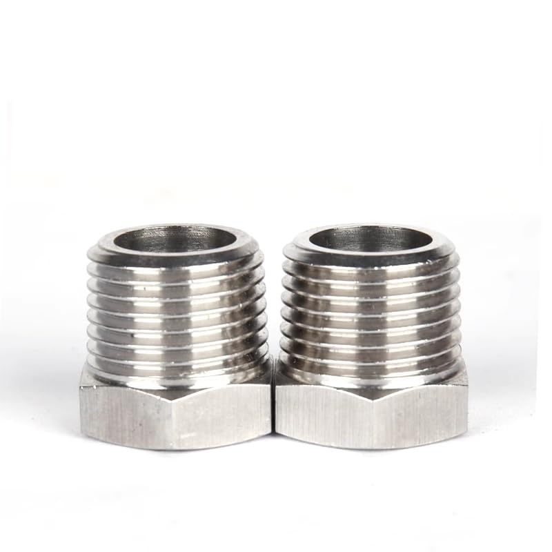 NPT Male To Female Thread 304 Stainless Steel Reducer Bushing Reducing Pipe Fitting Adapter Coupling RUAJOGYNVM(NPT1 to NPT3I4)