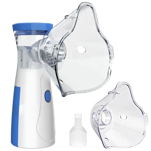 Handheld Pet Nebulizer USB for Dogs and Cats, Compact and Portable with Two Face Covers