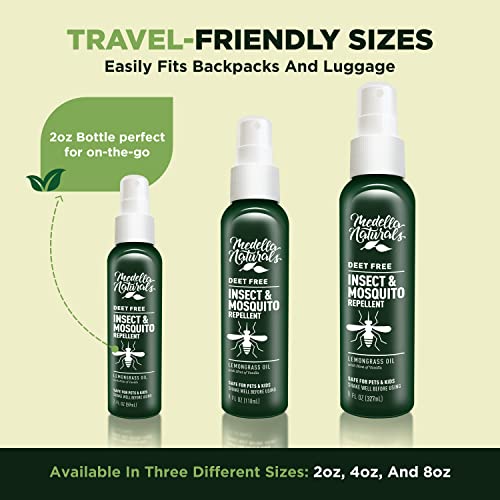 Medella Naturals INSECT REPELLENT - 4 OZ. - 2 PACK Deet-Free Insect & Mosquito Repellent Pack Of 2 (4 Oz) – Nice Smelling Insect Repellent With Lemongrass Oil Safe For Pets And Kids – Bug Spray Against Mosquitoes thumb #7