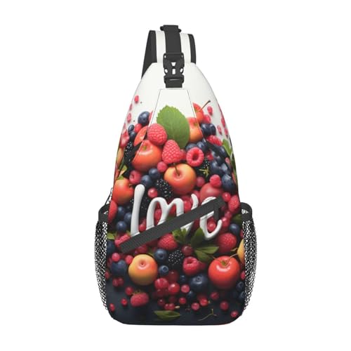 Sac motif cœurs et parapluie bandoulière ergonomique pour voyage